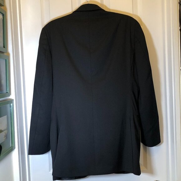 IKE BEHAR “PARKER" SLIM FIT NOTCH BLACK TUXEDO JACKET EUC Size 38R - Picture 6 of 7
